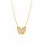 Mother of Pearl Butterfly Pendant Necklace