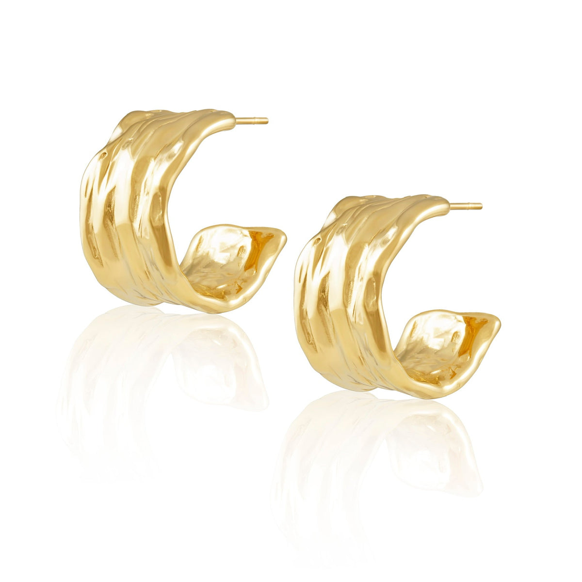 Gina Hammered Hoop Main image
