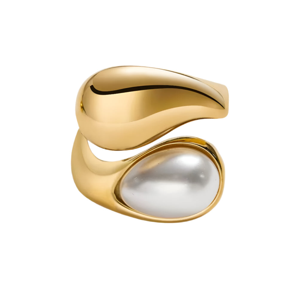 Cami Pearl Stacked Ring Main image