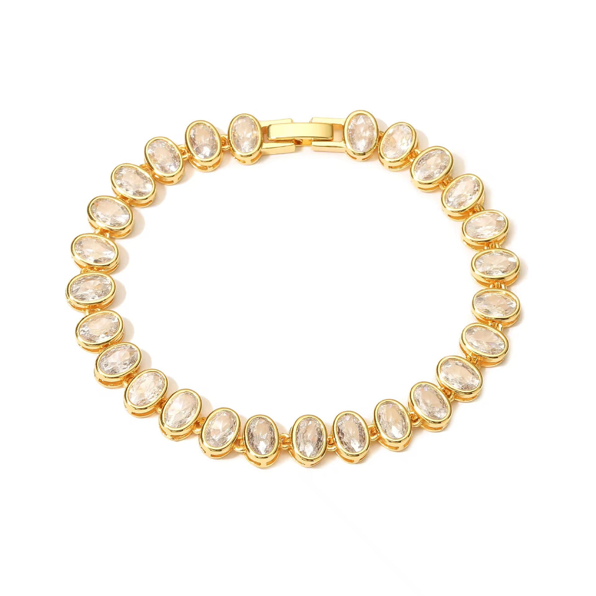 Oval Bezel Tennis Bracelet Main image