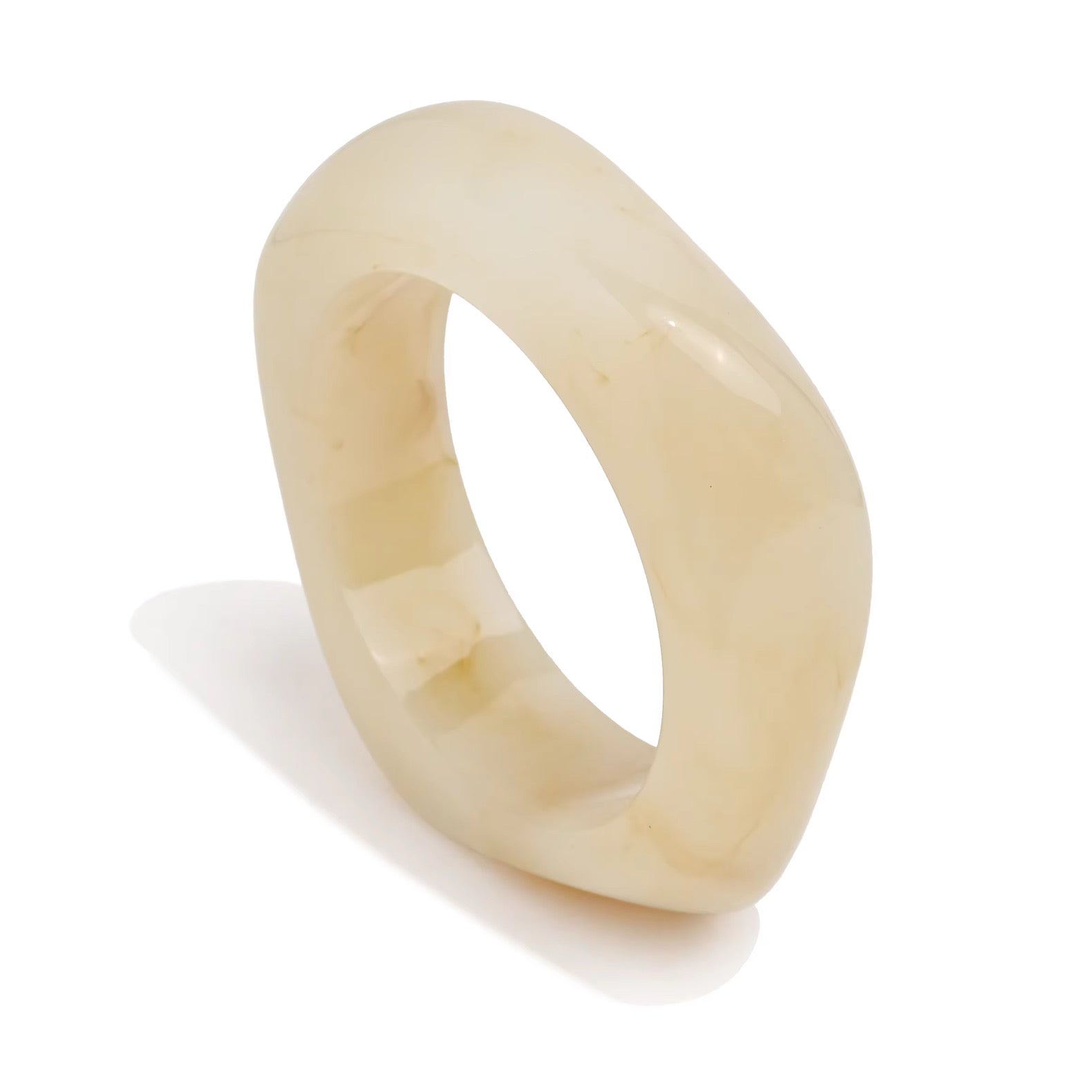 Beige Acrylic Bangle Main image