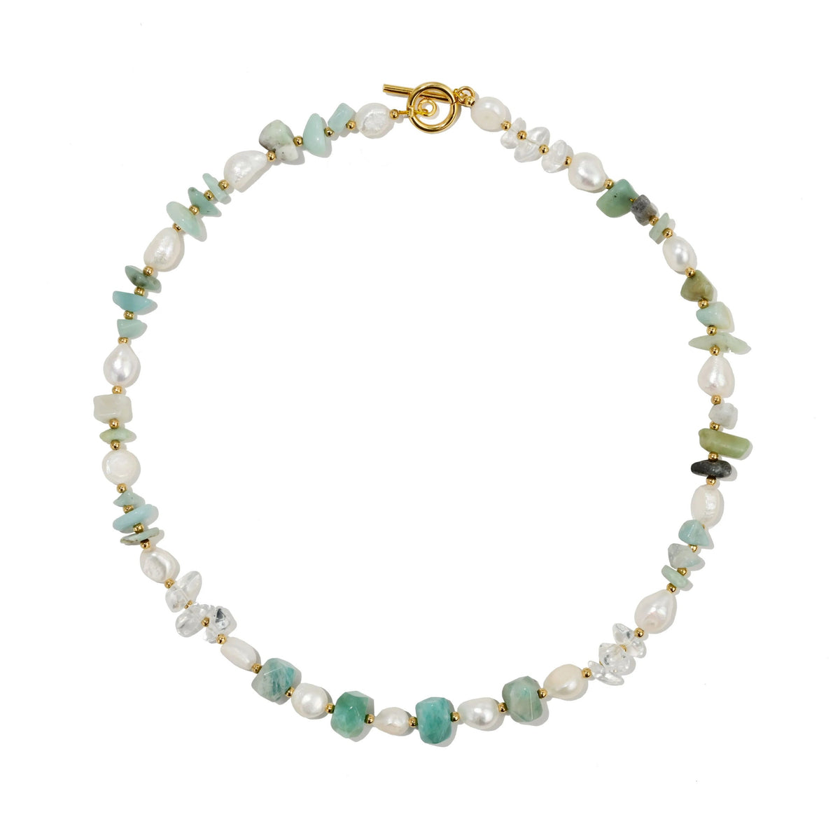 Aquamarine Toggle Necklace Main image
