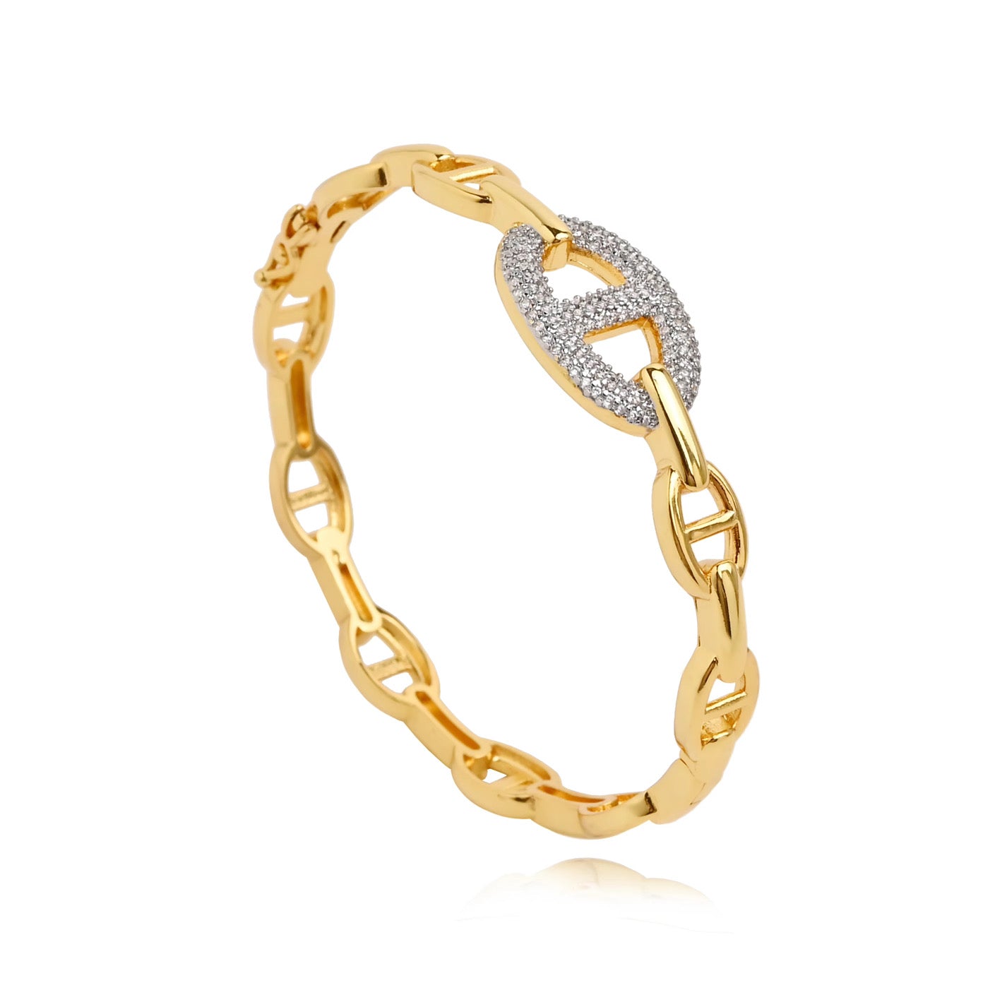 Rosie Two Tone Pave Bracelet Main image