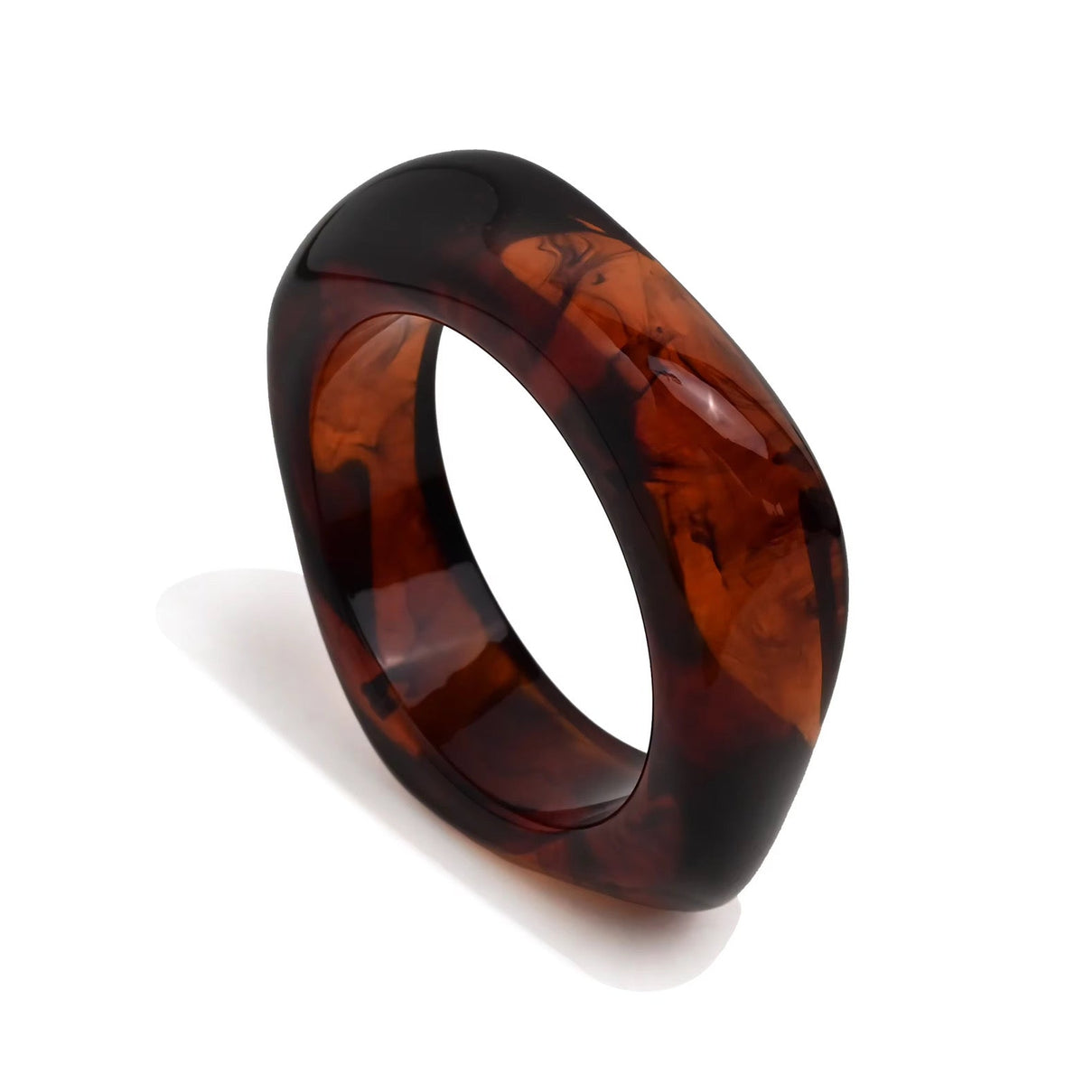 Brown Acrylic Bangle Main image