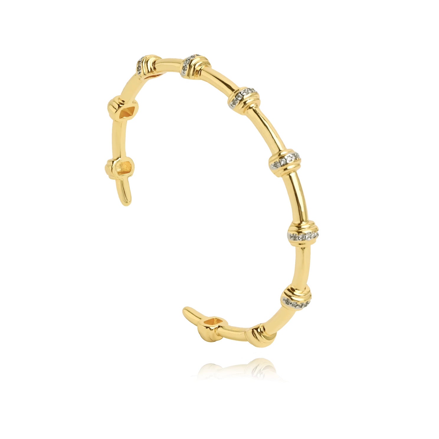 Pave Two Tone Studded Cuff Main image