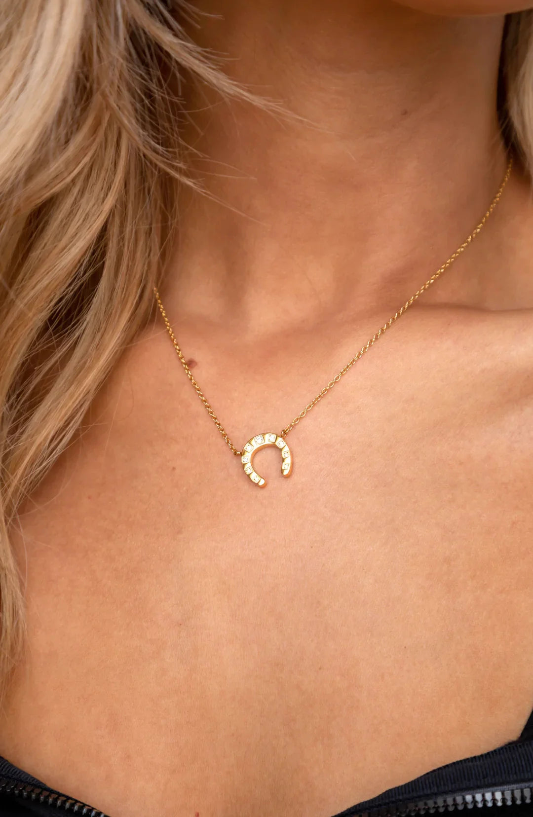 Maddox Horseshoe Necklace Secondary image