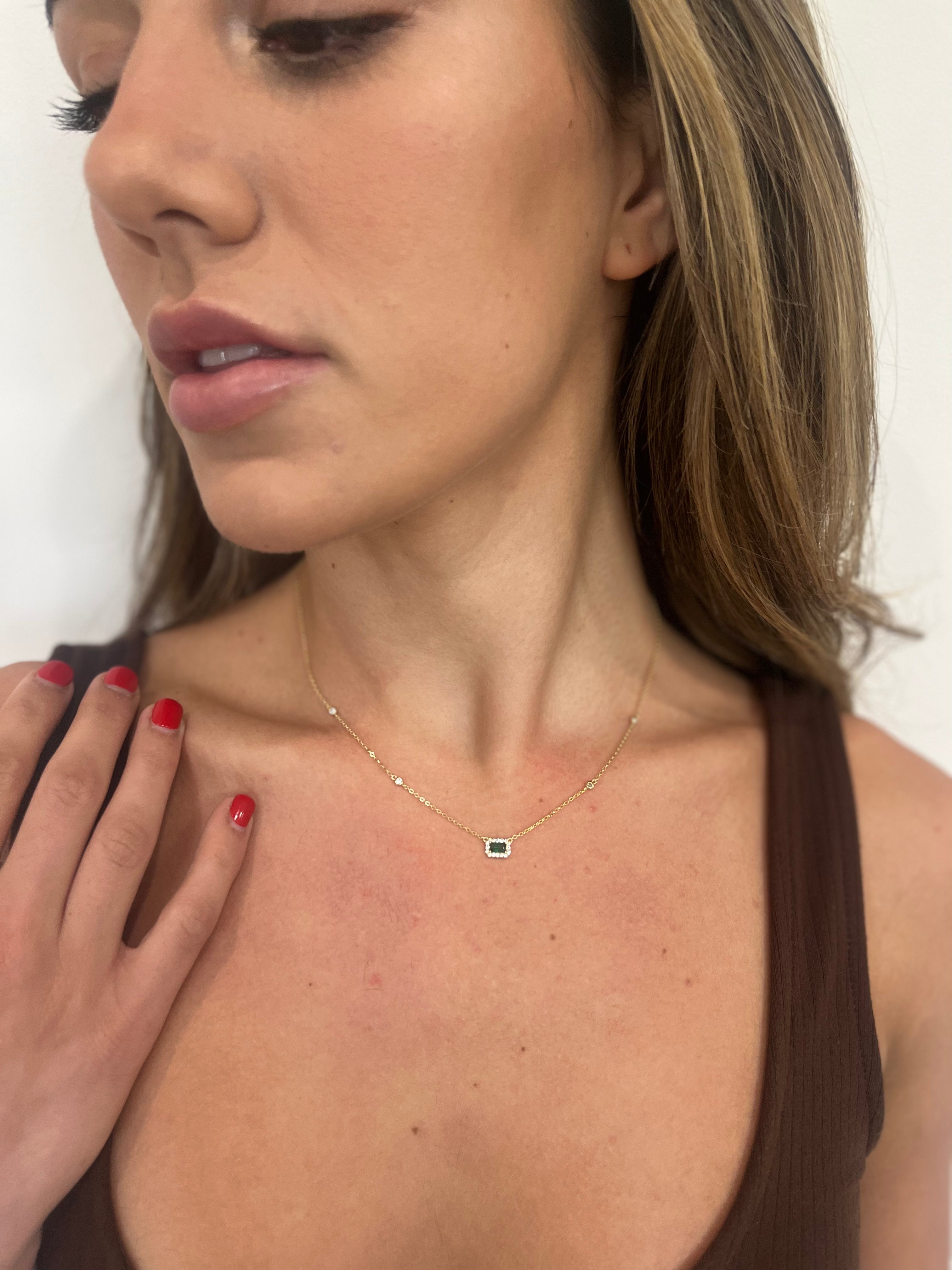 Nora Emerald Necklace Secondary image