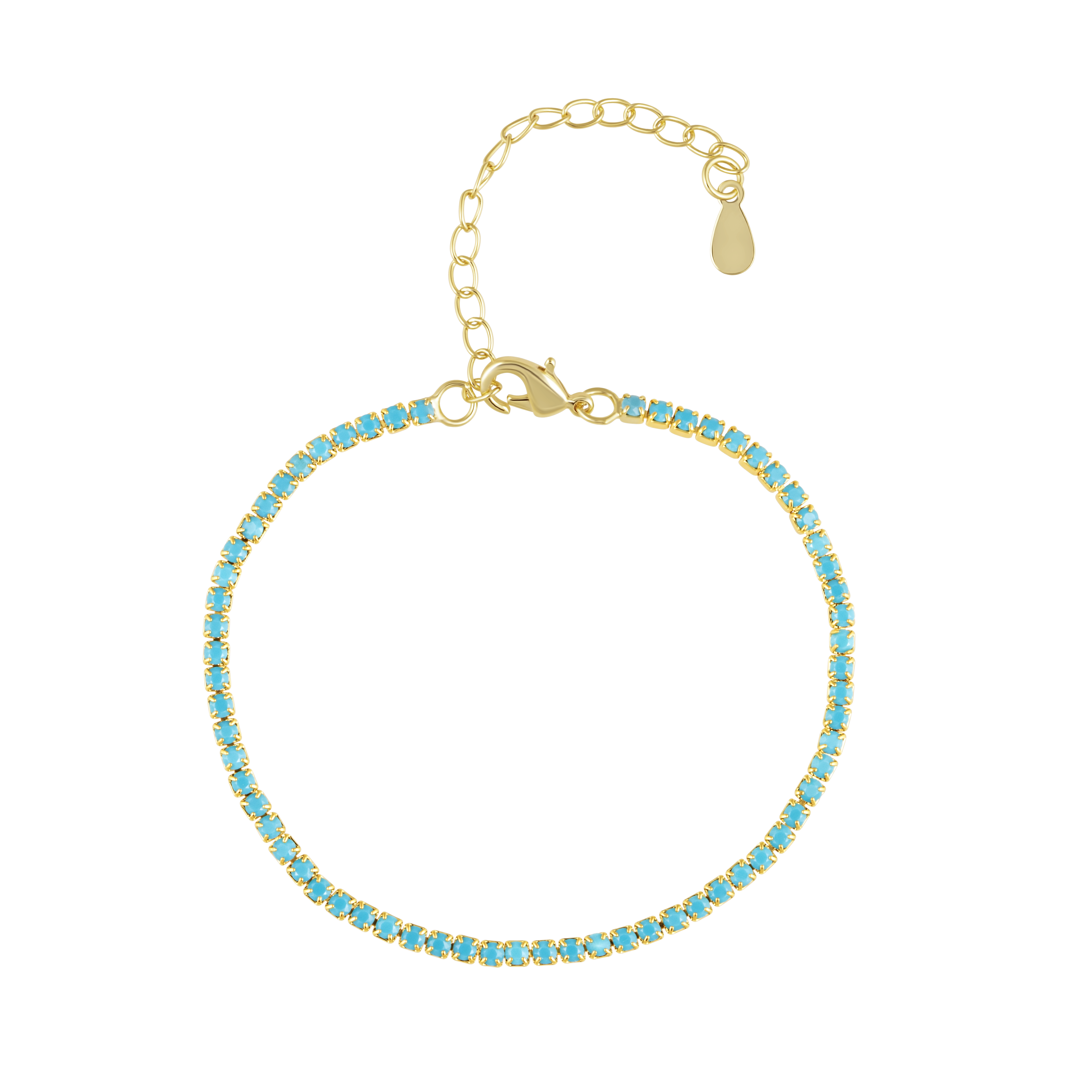 Chloe Tennis Bracelet Turquoise Main image