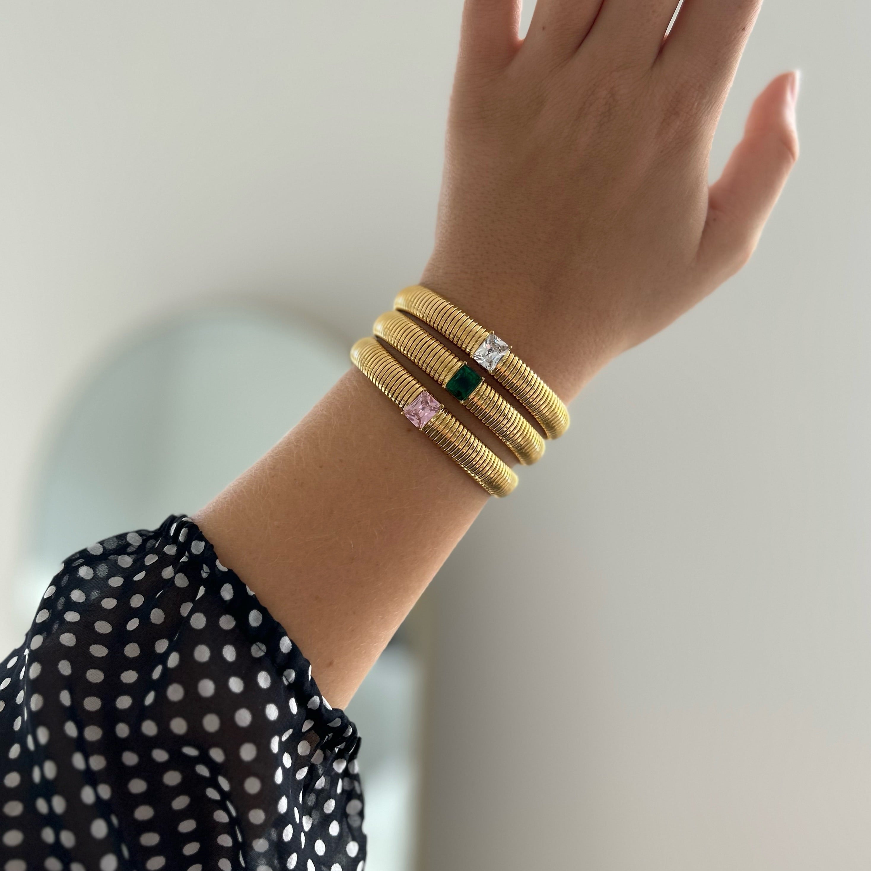 Serenity CZ Gold Bracelet Secondary image