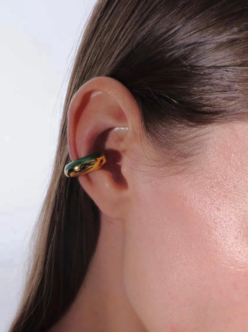 Margot Emerald Ear Cuff Secondary image