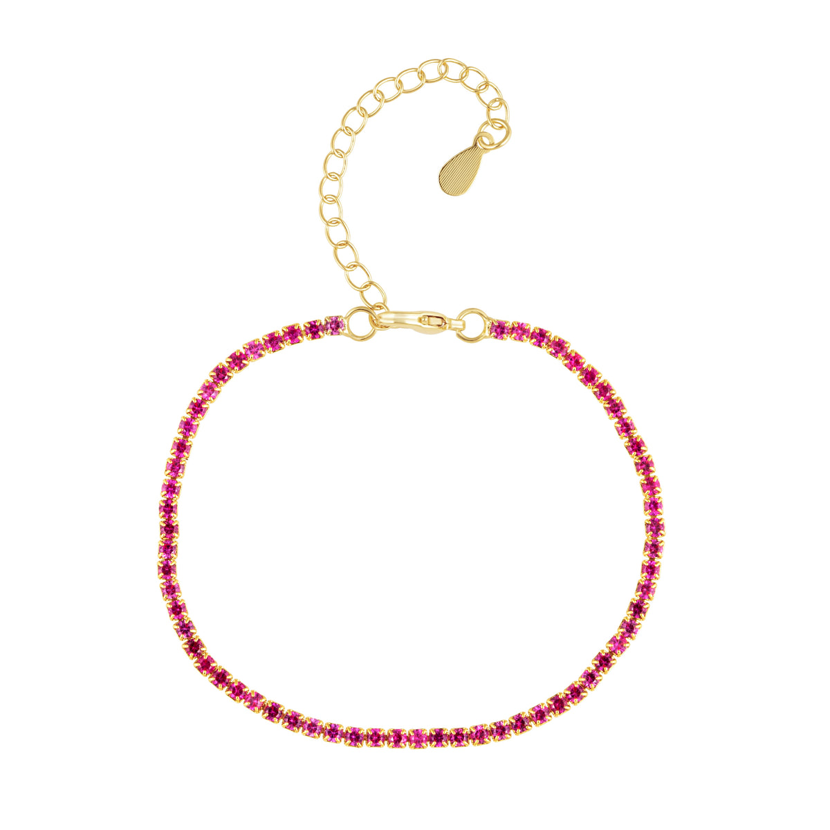 Chloe Tennis Bracelet Pink Main image
