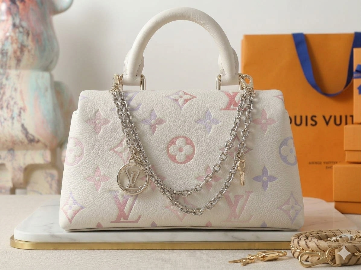 Louis Vuitton White Multicolor Monogram Handbag with Chain Strap Main image