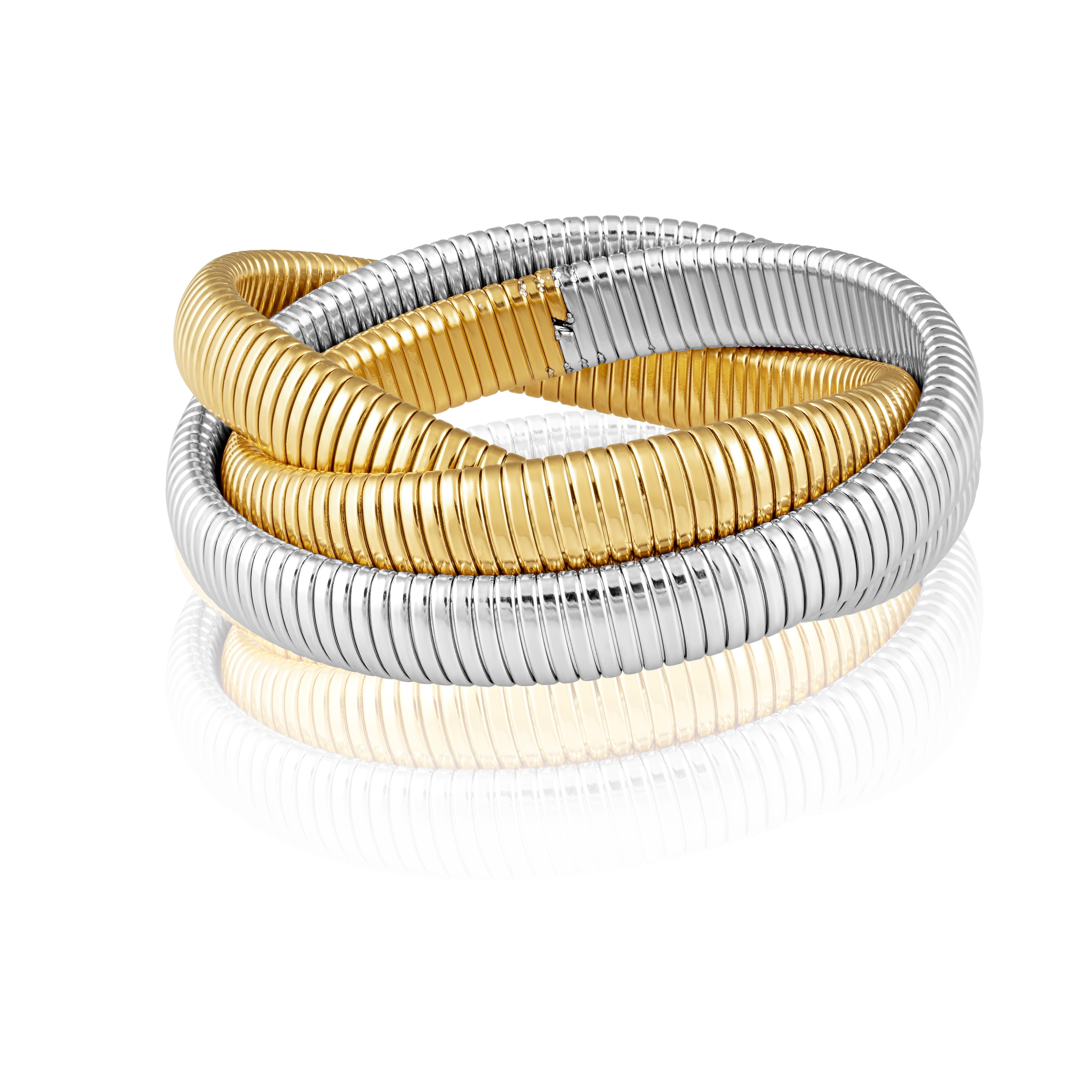 Infinity Multi Layered Bracelet Two-Tone Main image