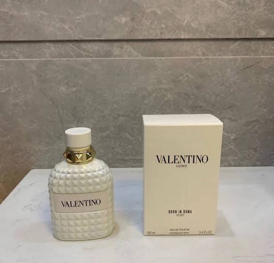 Valentino Uomo Born In Roma Ivory Eau de Toilette Spray for Men 3.4 oz / 100 ml