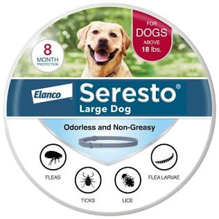 Seresto Flea & Tick Collar for Large Dogs Over 18 lbs – 8-Month Protection – Elanco