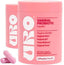 Pink container of Opositiv Health vaginal probiotic capsules with text on a white background
