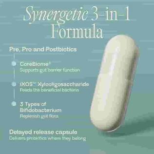 Bioma Probiotics for Digestive Health – 3-in-1 Gut Health Formula, 60 Capsules Secondary image
