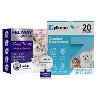 FELIWAY Optimum Happy Family Cat Calming Diffuser Refills – 3 × 30-Day Supply, Stress Support