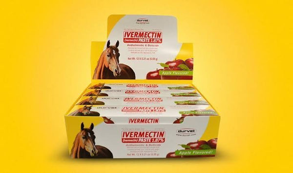 Durvet Ivermectin Paste 1.87% Horse Dewormer – Apple, 6.08 g