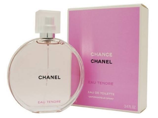 CHANEL Chance Eau Tendre Eau de Toilette 100ml bottle and box