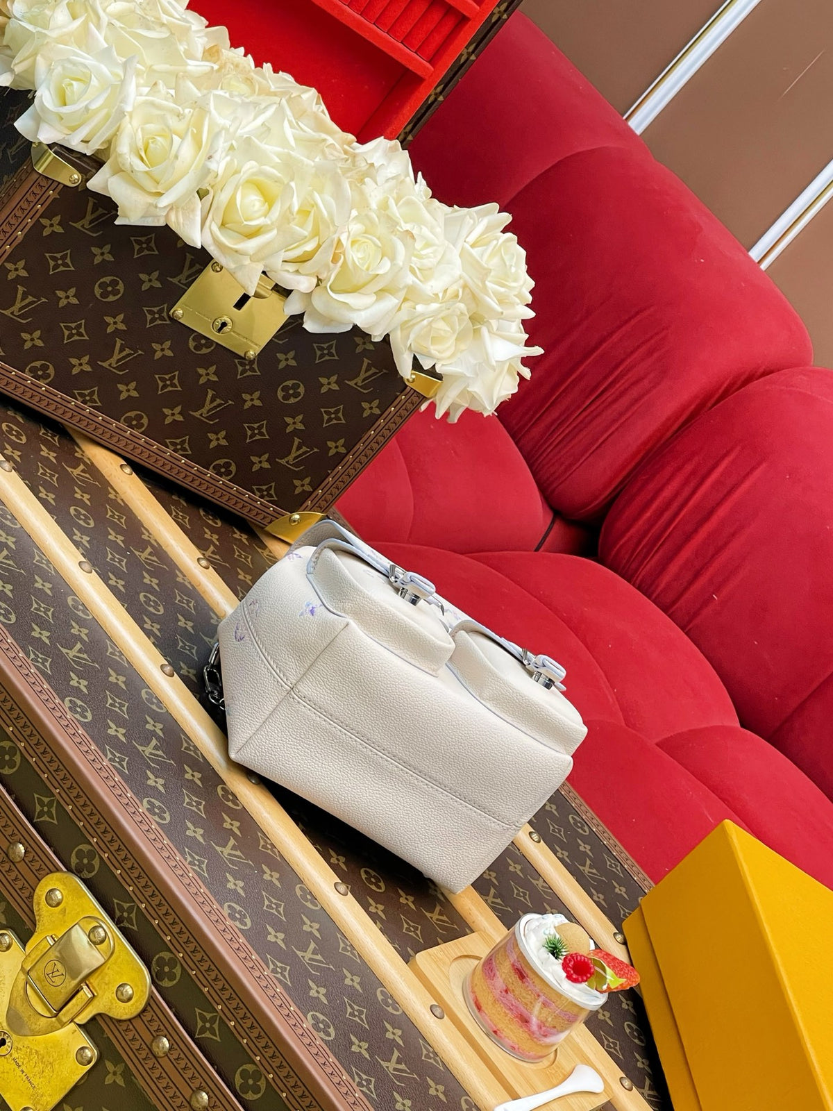 Cute White Teddy Bear Mini Backpack – Plush Character Bag