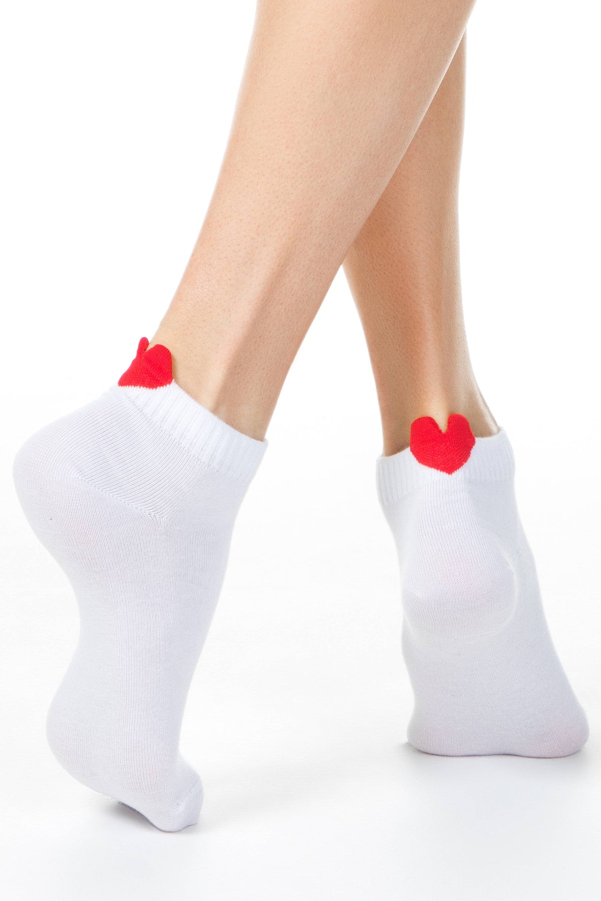 Cotton Ankle Socks Conte Active - 221 Picot Heart Main image