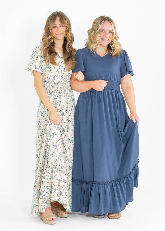 Isabella V-Neck Maxi Dress