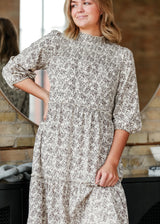 Isla 3/4 Sleeve Midi Dress