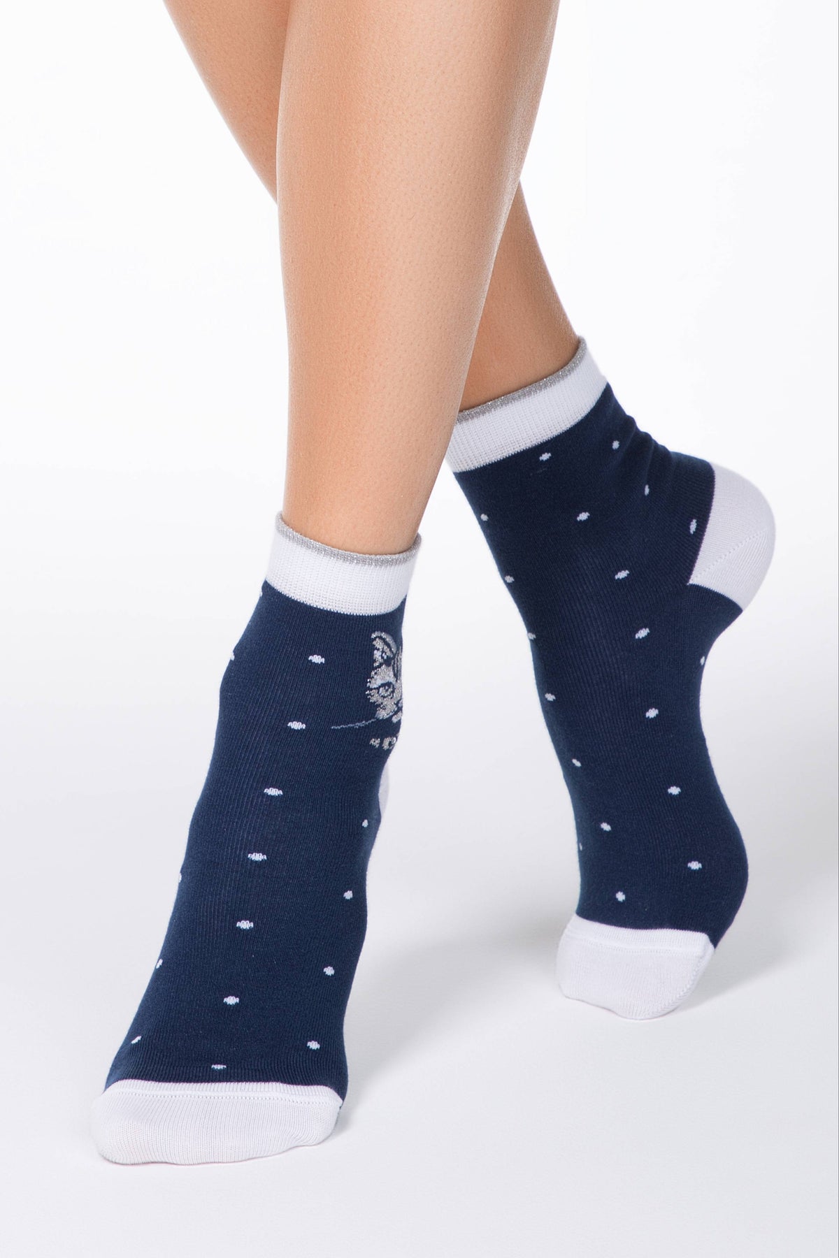 Conte Elegant Cotton Socks (2 pairs) - Lady Cat Main image