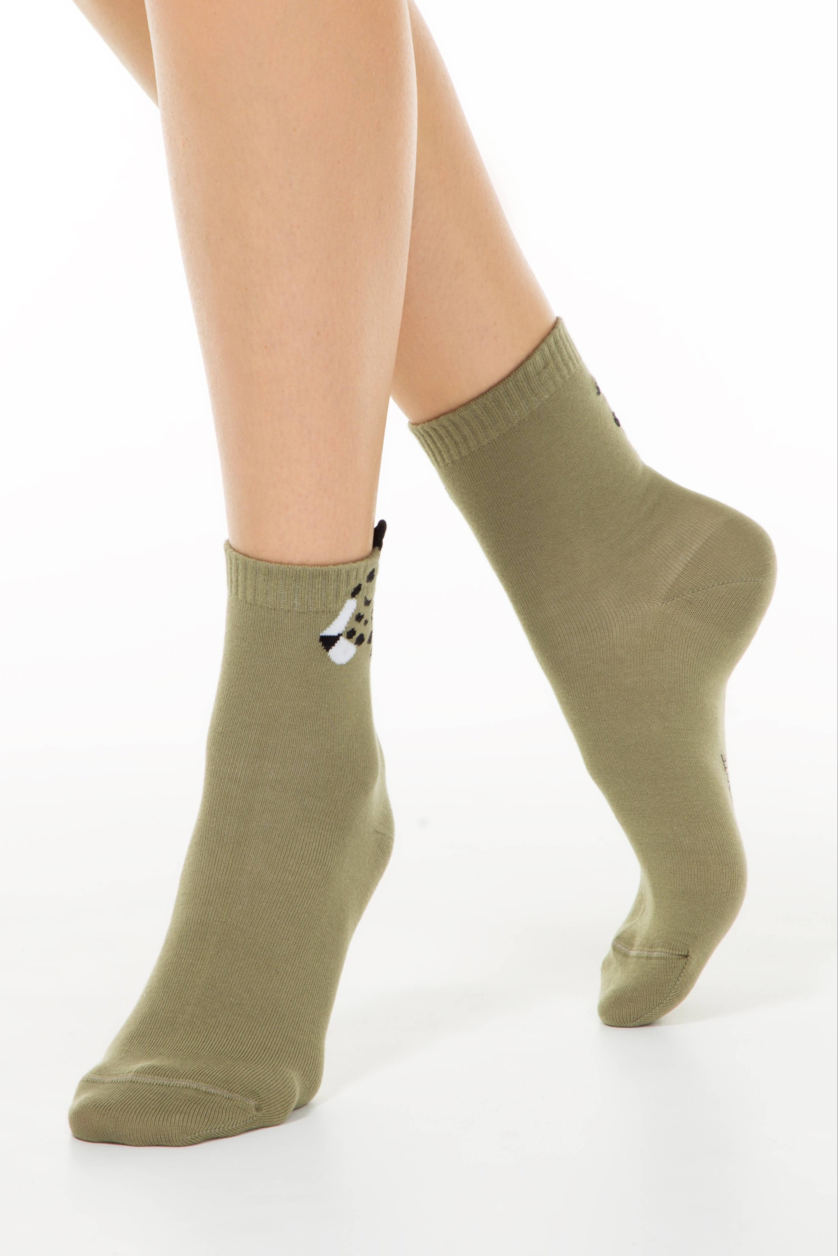 Cotton Socks Conte Classic 249 - Picot "Leopard" Secondary image