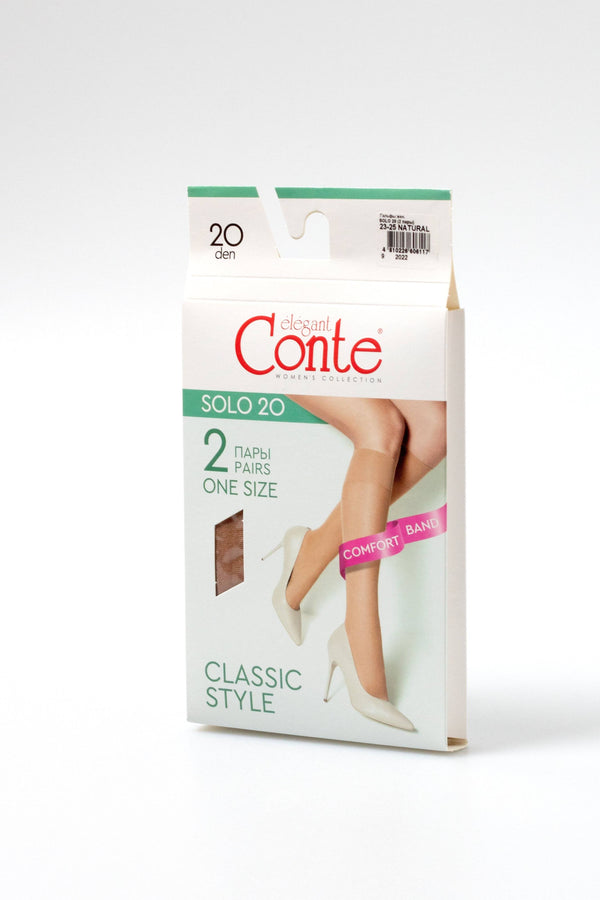 Knee Highs Conte Solo 20 Den (2 pairs)
