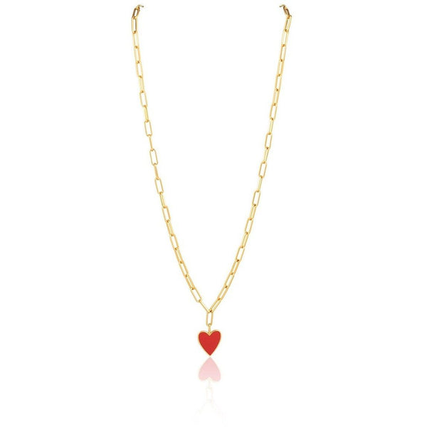 Jamie Enamel Heart Necklace