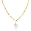 Jamie Enamel Heart - White