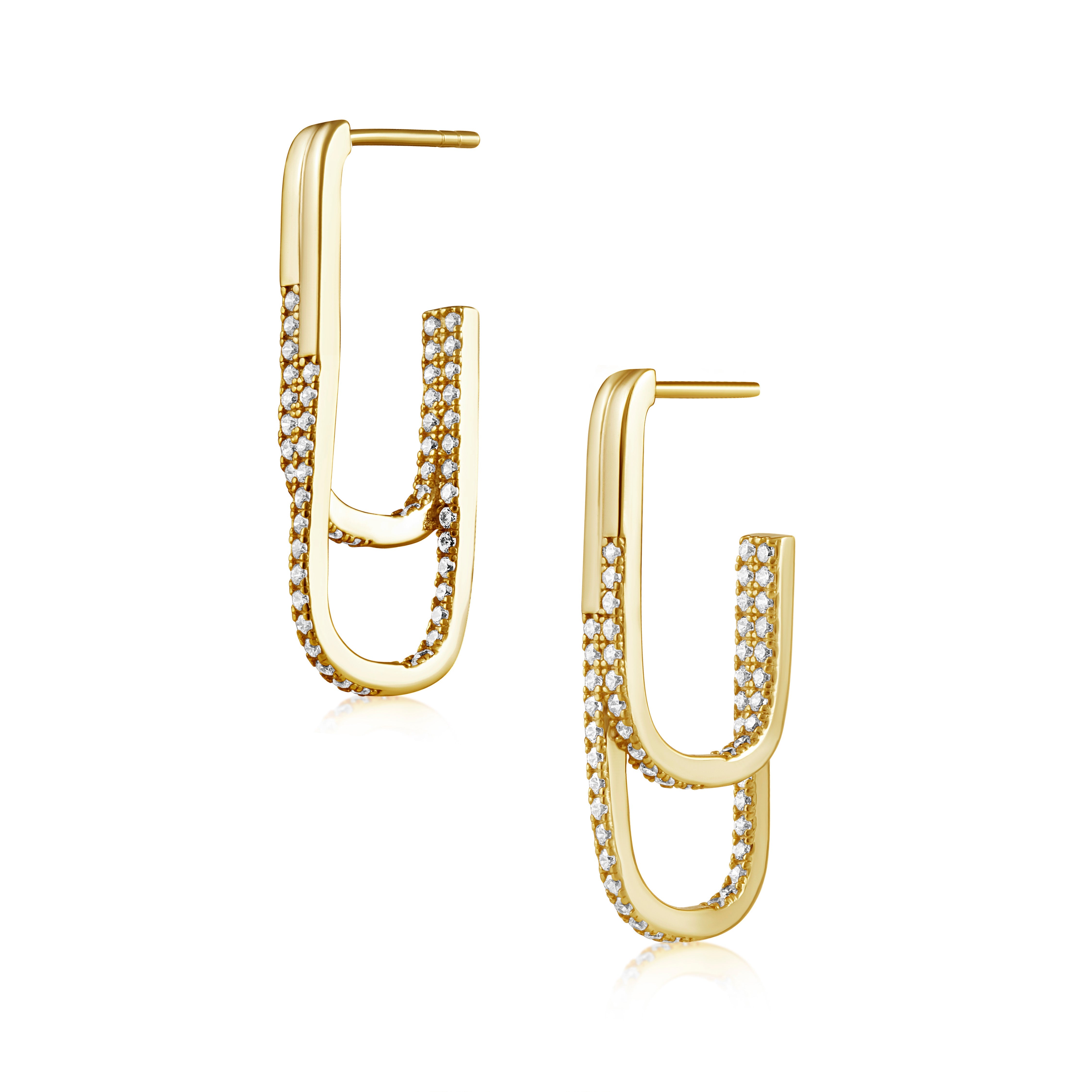 Jasmine Pave Double Hoop Main image