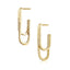 Jasmine Pave Double Hoop