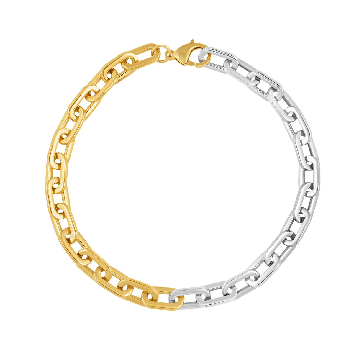 Jenna Link Chain Necklace- Two Tone Main image