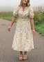 Katrina Half Sleeve Floral Midi Dress - product image 6