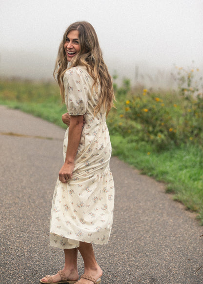 Katrina Half Sleeve Floral Midi Dress - product image 14