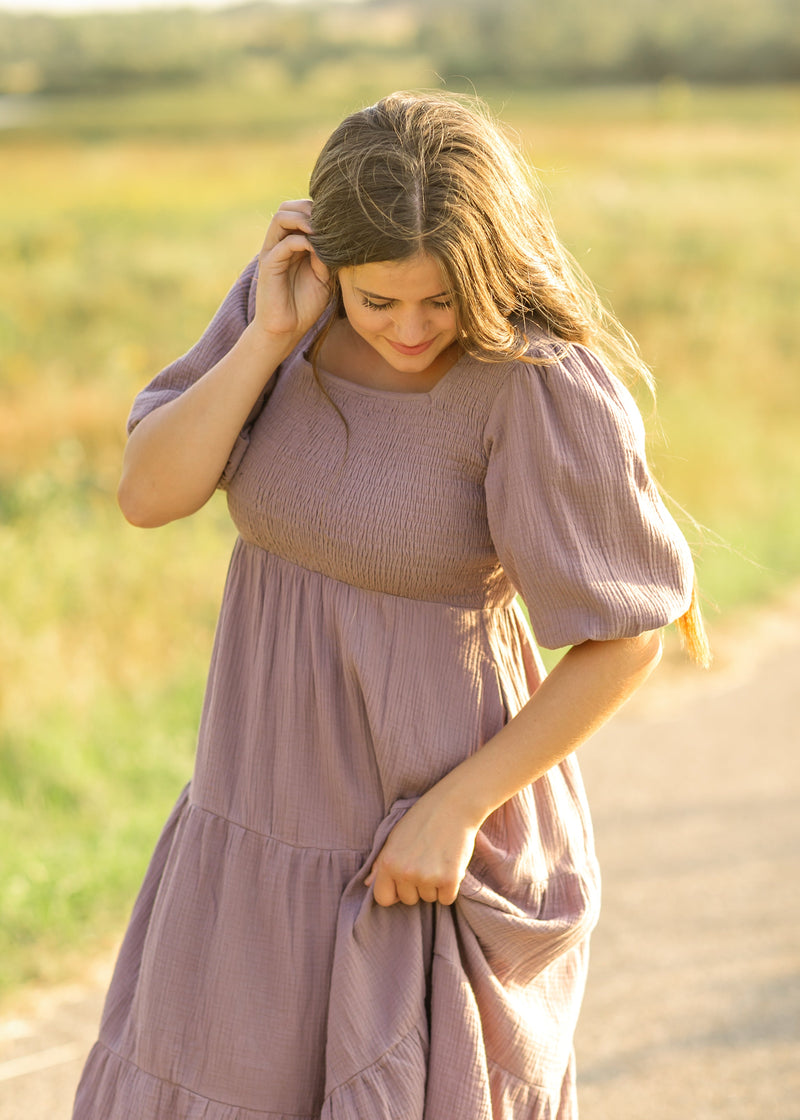 Kayleen Gauze Maxi Dress