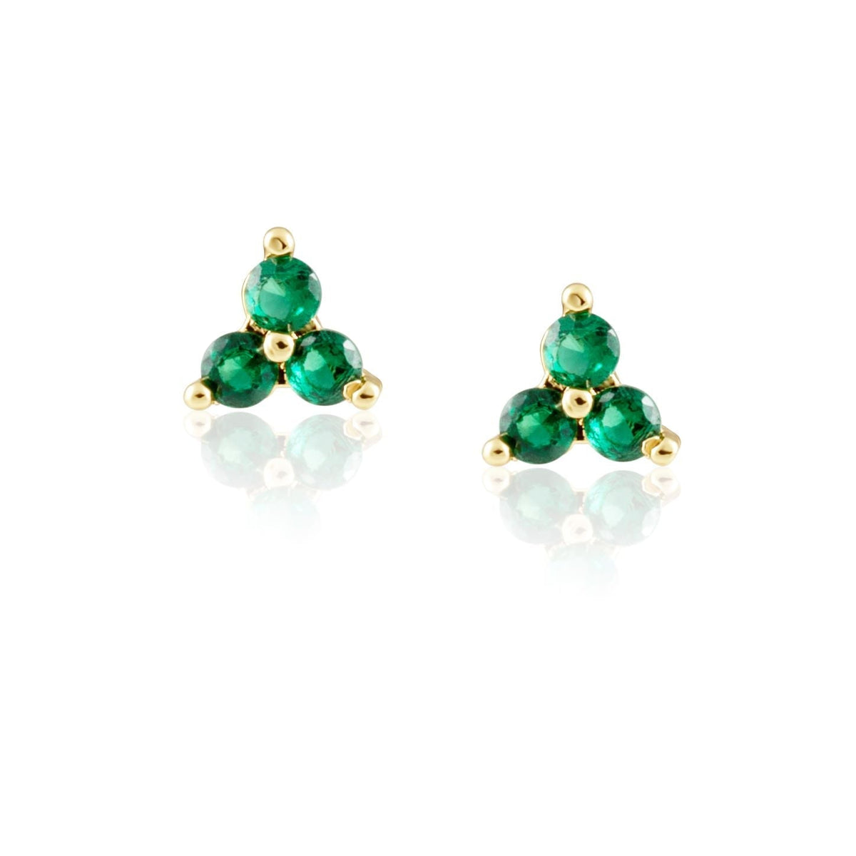 Kira Emerald Studs Main image