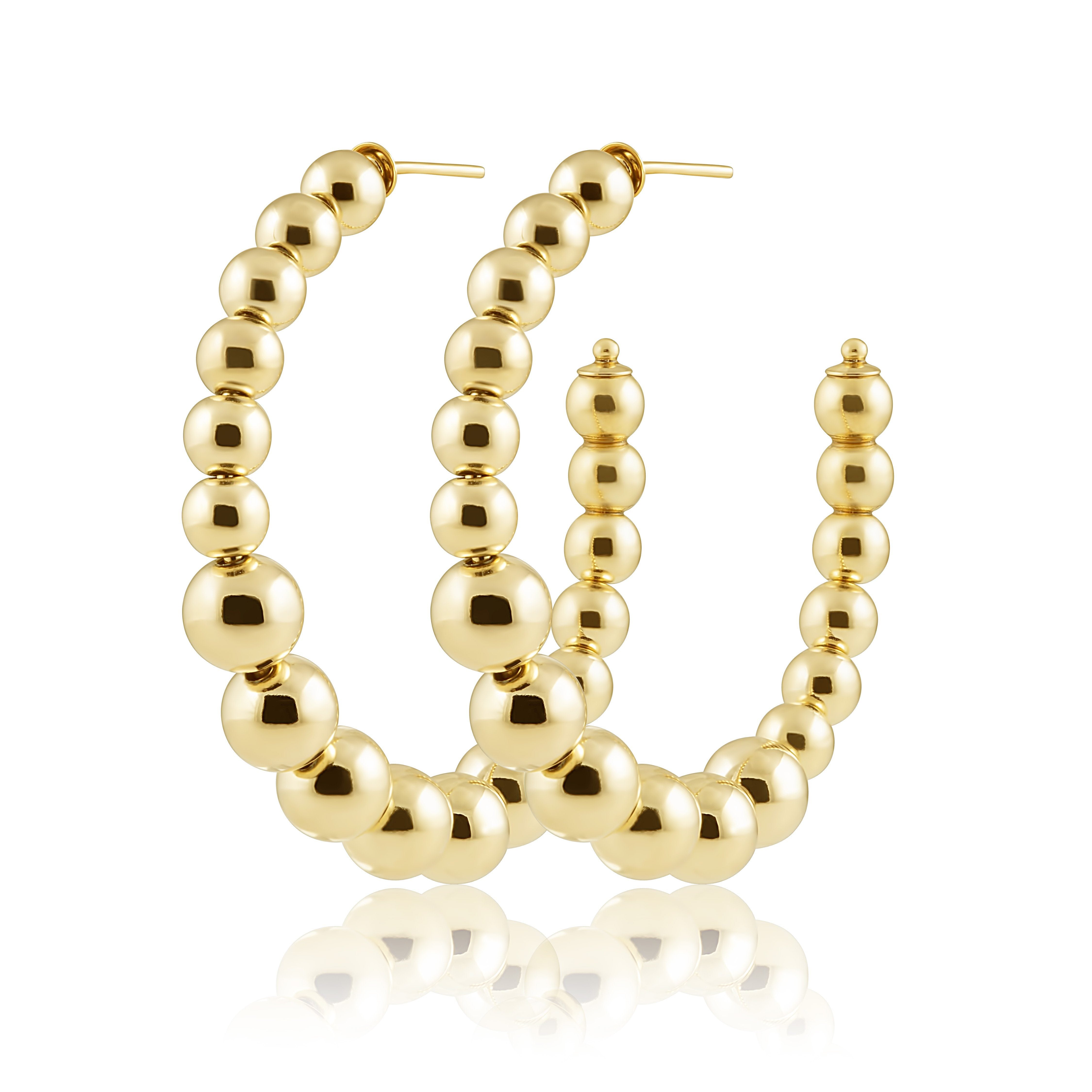 Lia Beaded Hoop Main image