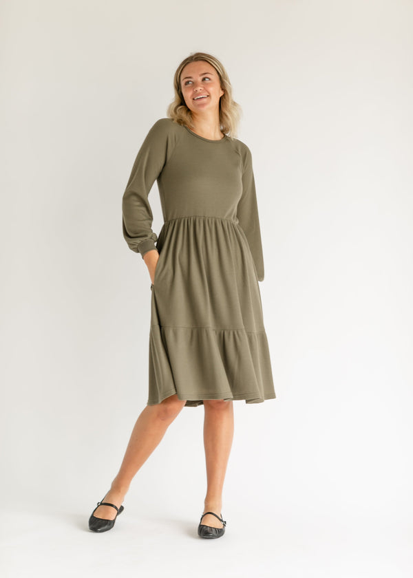 Luna Tiered Midi Dress