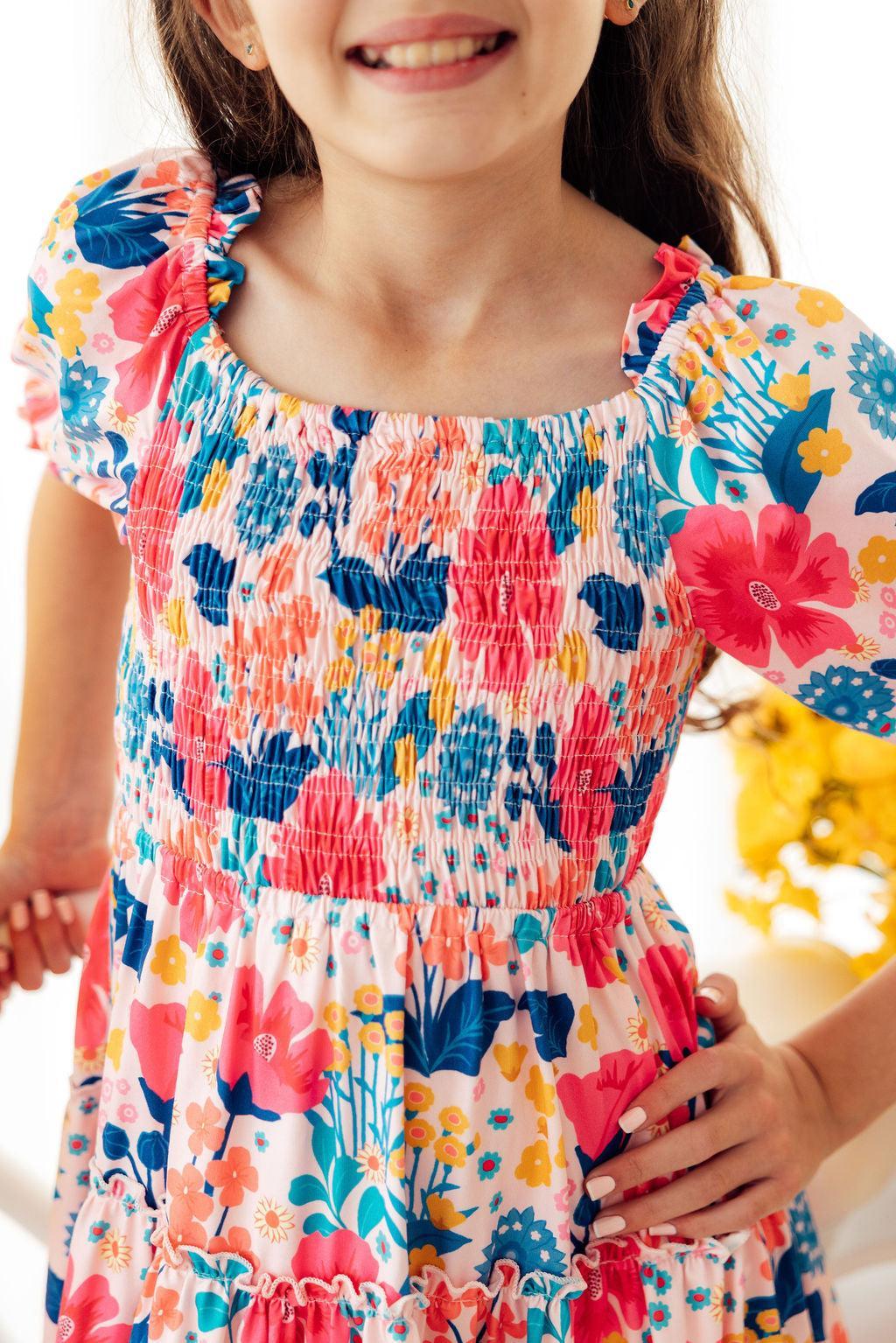 Sunshine Garden Smocked Ruffle Dress Main image