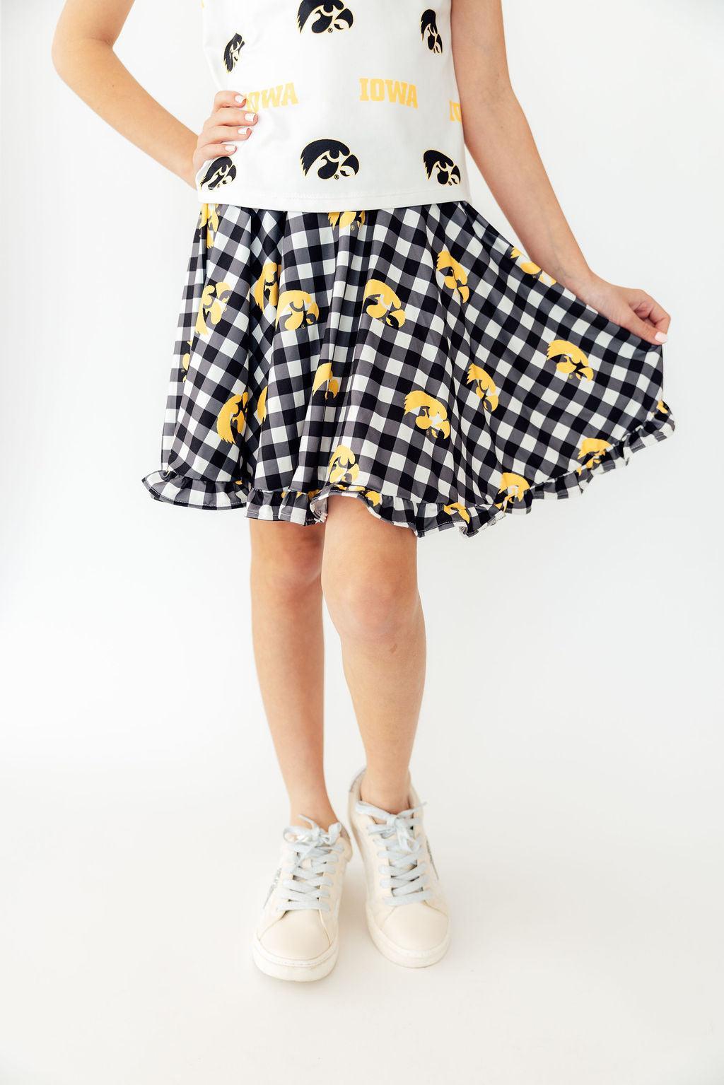 Iowa Plaid Tigerhawk Twirl Skort Main image