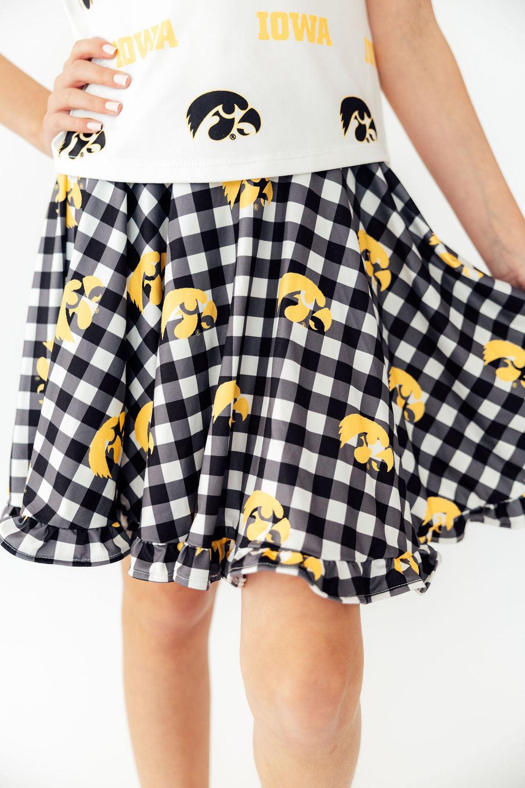 Iowa Plaid Tigerhawk Twirl Skort Secondary image