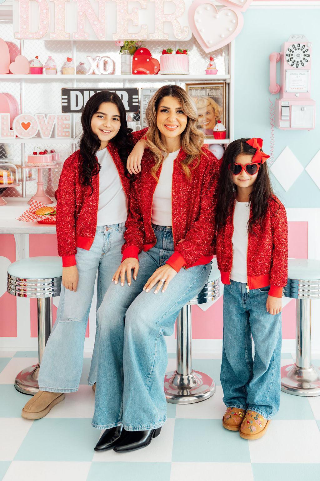 Grown Up Red Sequin Jacket Secondary image