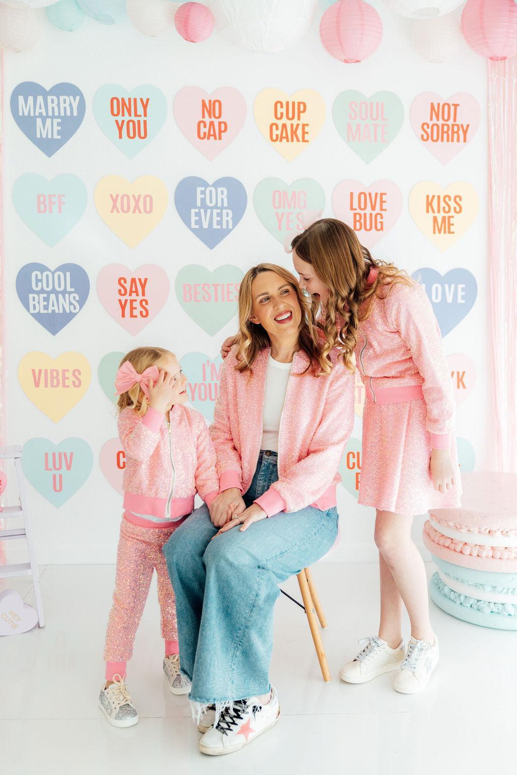 Grown Up Bubblegum Pink Sequin Jacket Secondary image