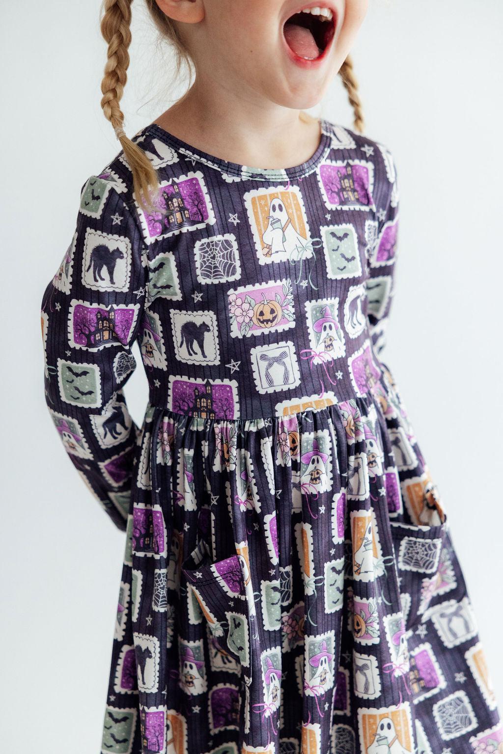 Trick or Treat L/S Pocket Twirl Dress Secondary image