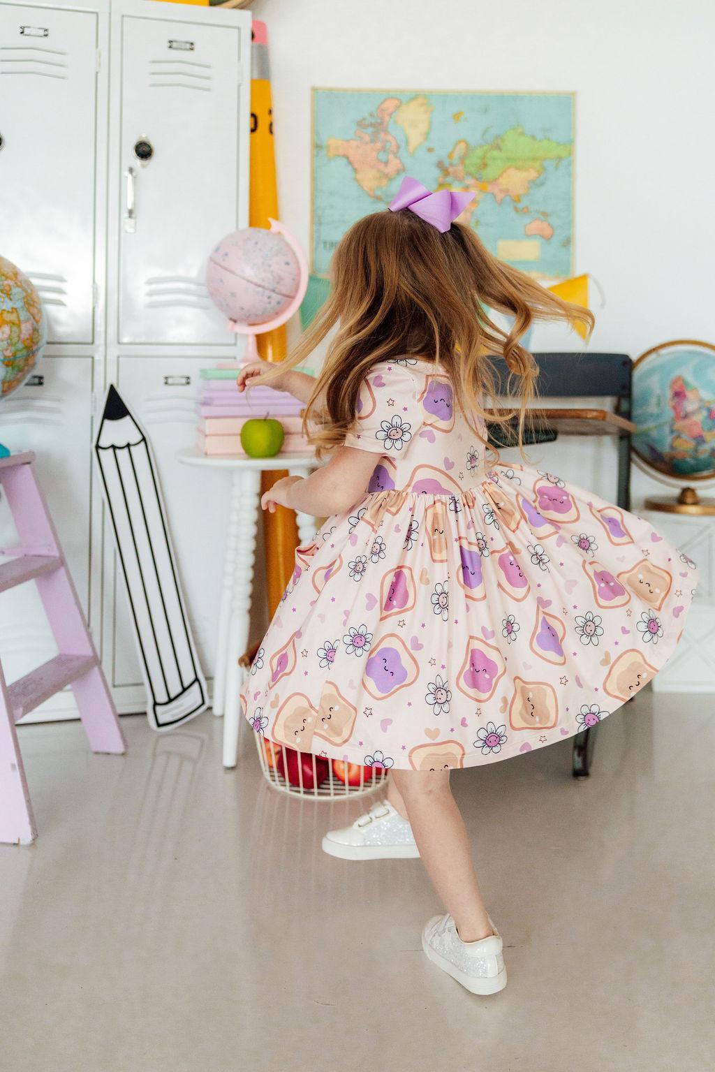 Peanut Butter Jelly Time S/S Pocket Twirl Dress Secondary image