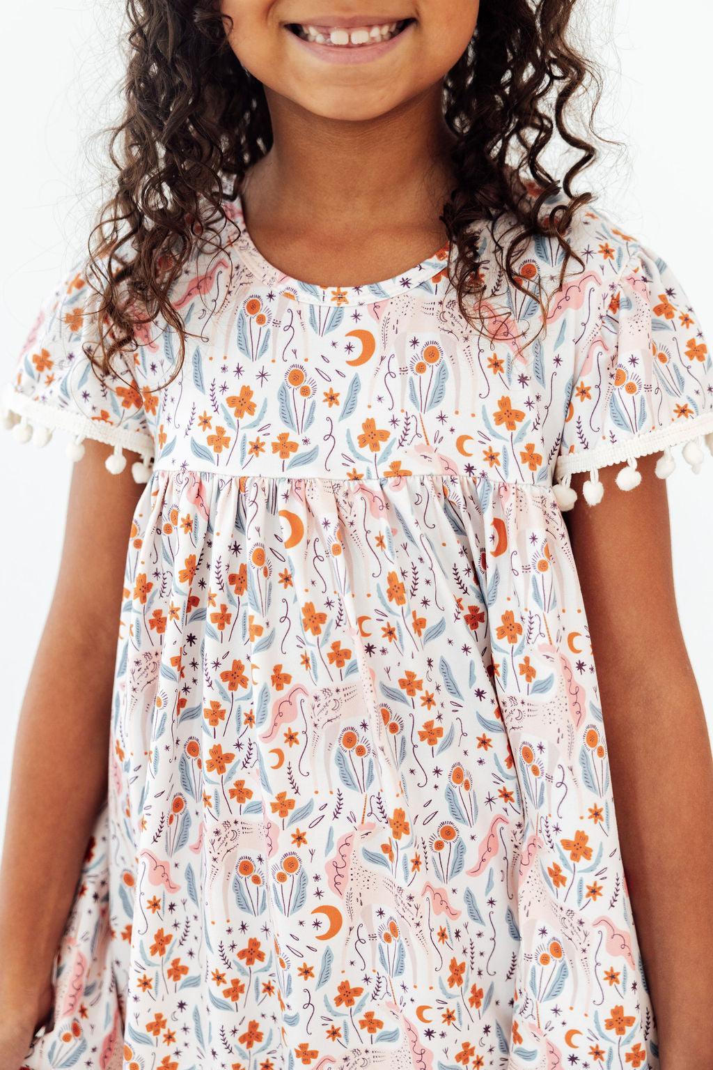 Unicorn Soiree Pom Pom Dress Main image